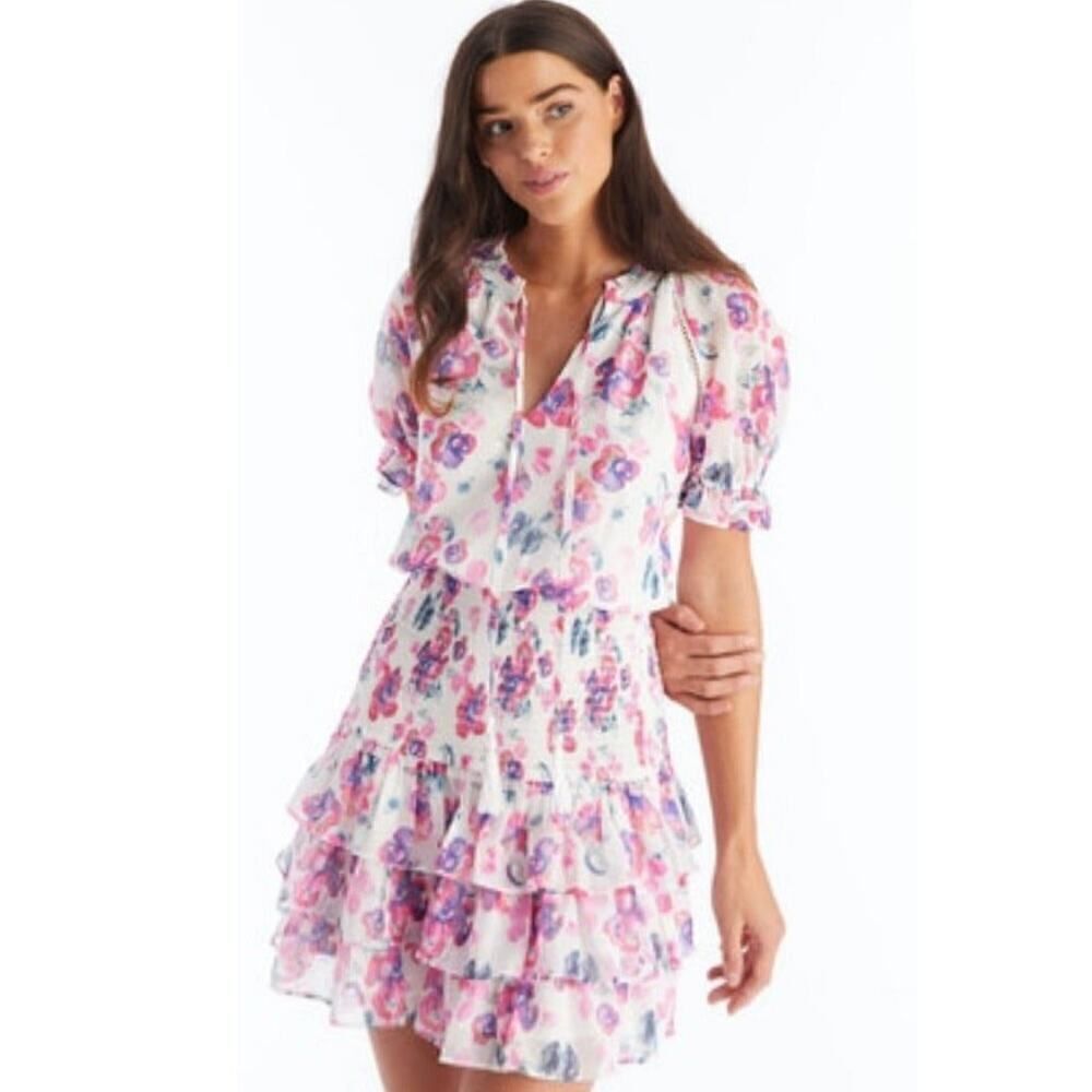 Allison NY Olive Dress - Pink Floral Size XS MSRP $198